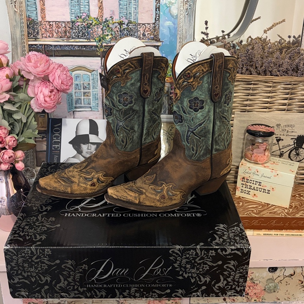 NWT!✨Dan Post Vintage Blue Bird Boots Women’s Size 10! - Picture 8 of 16